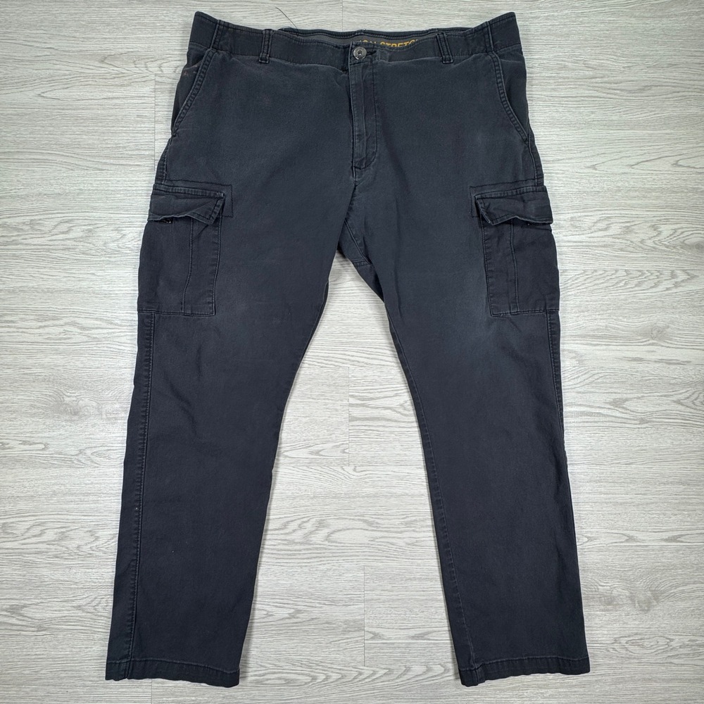 Lee Mens Cargo Pants Motion Stretch Regular Fit Straight Black‎ 40x32 Pocket